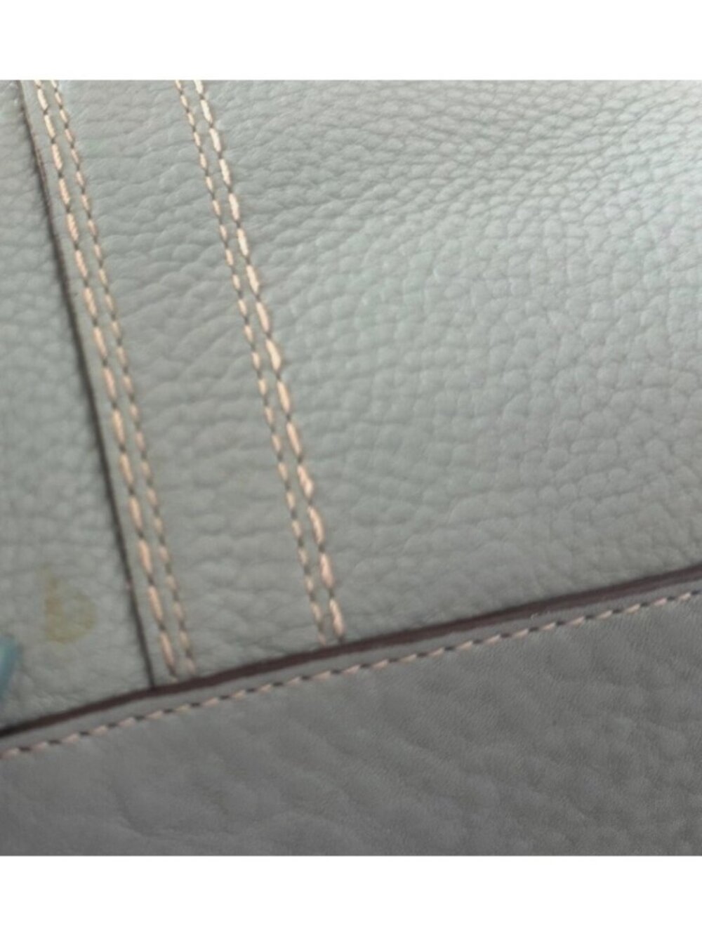 Coach Azure Teal Hampton Hamilton Leather Tote Satchel With Turnlock F13959 - Picture 6 of 10
